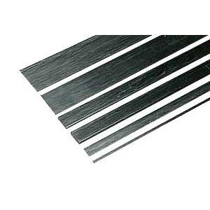 Carbon Fiber Strips 0.9x3.1x610mm 2Pcs