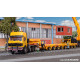 MB SK with Scheuerle flat bed trailer (H0)