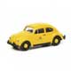 Volkswagen Beetle Deutsche Bundespost, yellow black (H0)