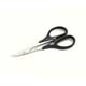 Curved scissors for plastic