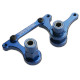 Steering bellcranks, drag link (blue-anodized T6 aluminum)
