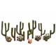 Cactus Plants (H:13-63mm) 13Pcs